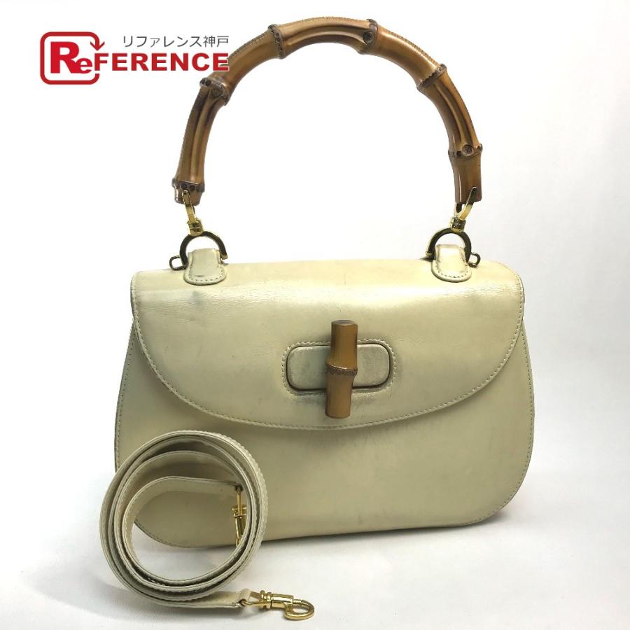 GUCCI グッチ　バンブーバッグ　鏡つき GUCCI グッチ 001・1781・0633 ミラー付き バンブー ハンドバッグ
