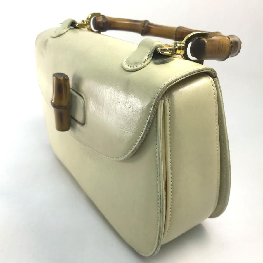 GUCCI グッチ 001・1781・0633 ミラー付き バンブー ハンドバッグ
