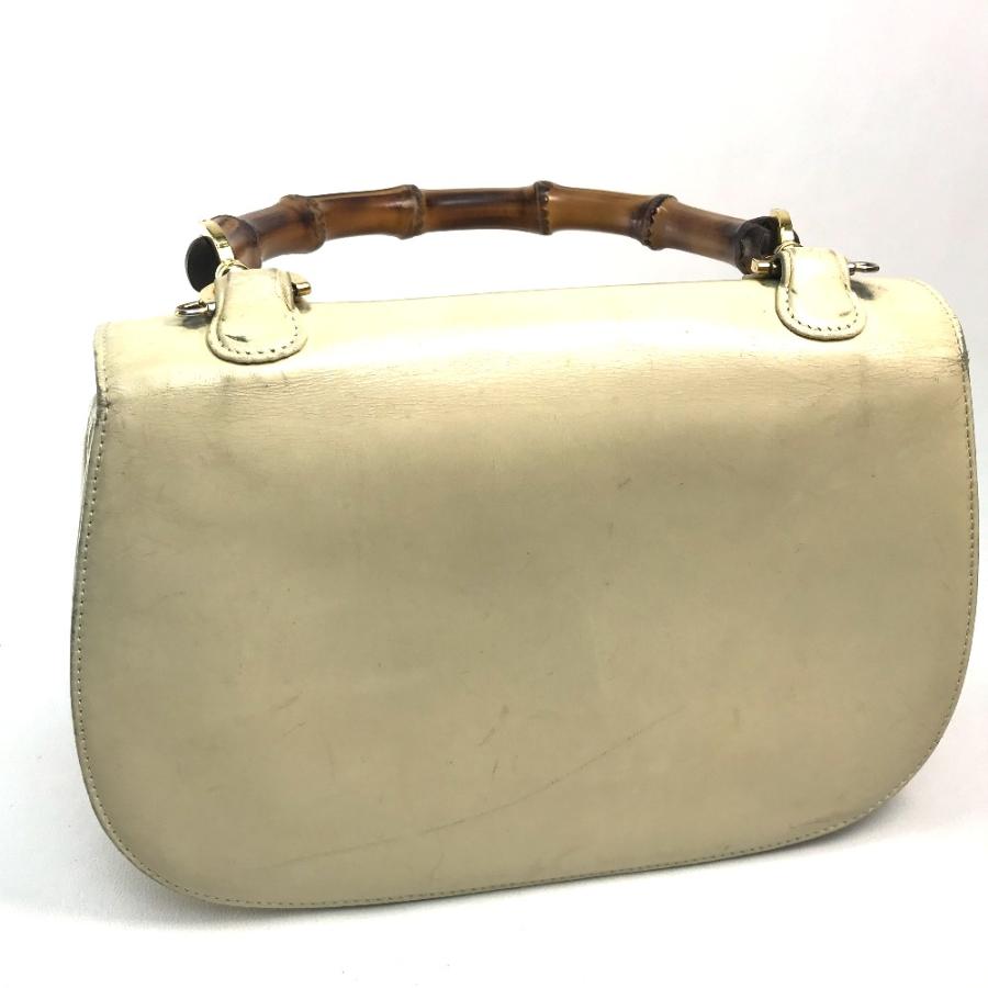 GUCCI グッチ 001・1781・0633 ミラー付き バンブー ハンドバッグ