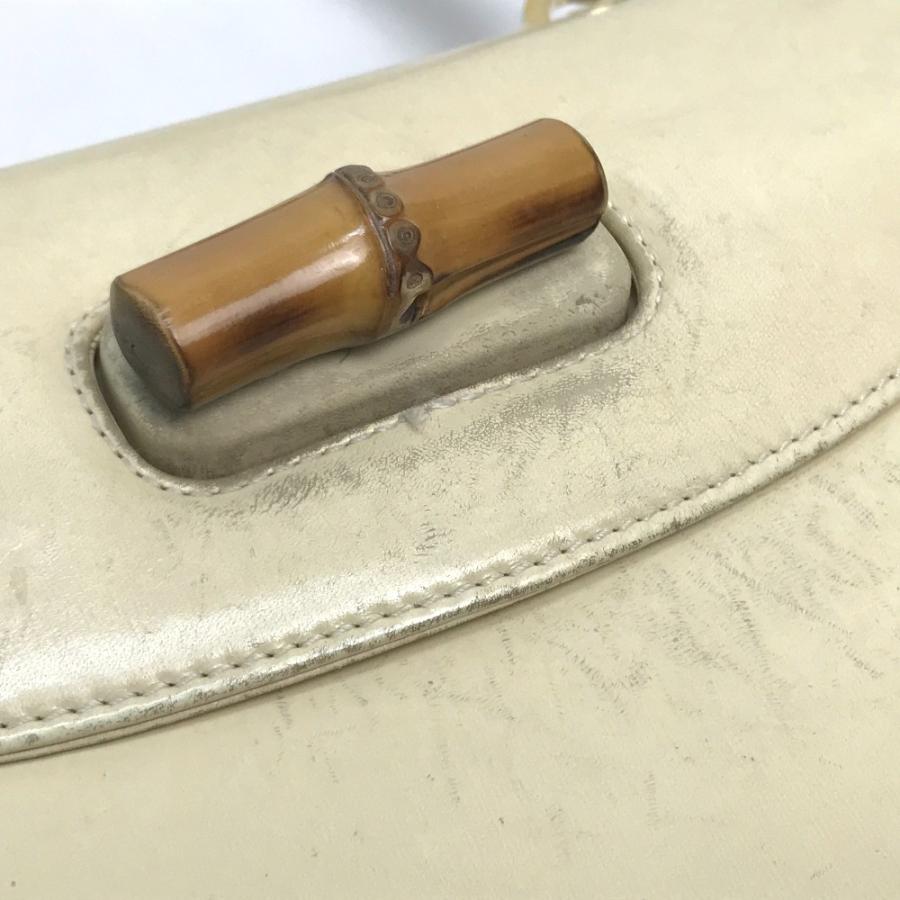 GUCCI グッチ 001・1781・0633 ミラー付き バンブー ハンドバッグ ショルダーバッグ レザー ライト | GUCCI | 05