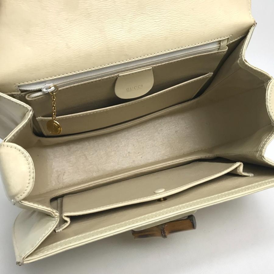 GUCCI グッチ 001・1781・0633 ミラー付き バンブー ハンドバッグ
