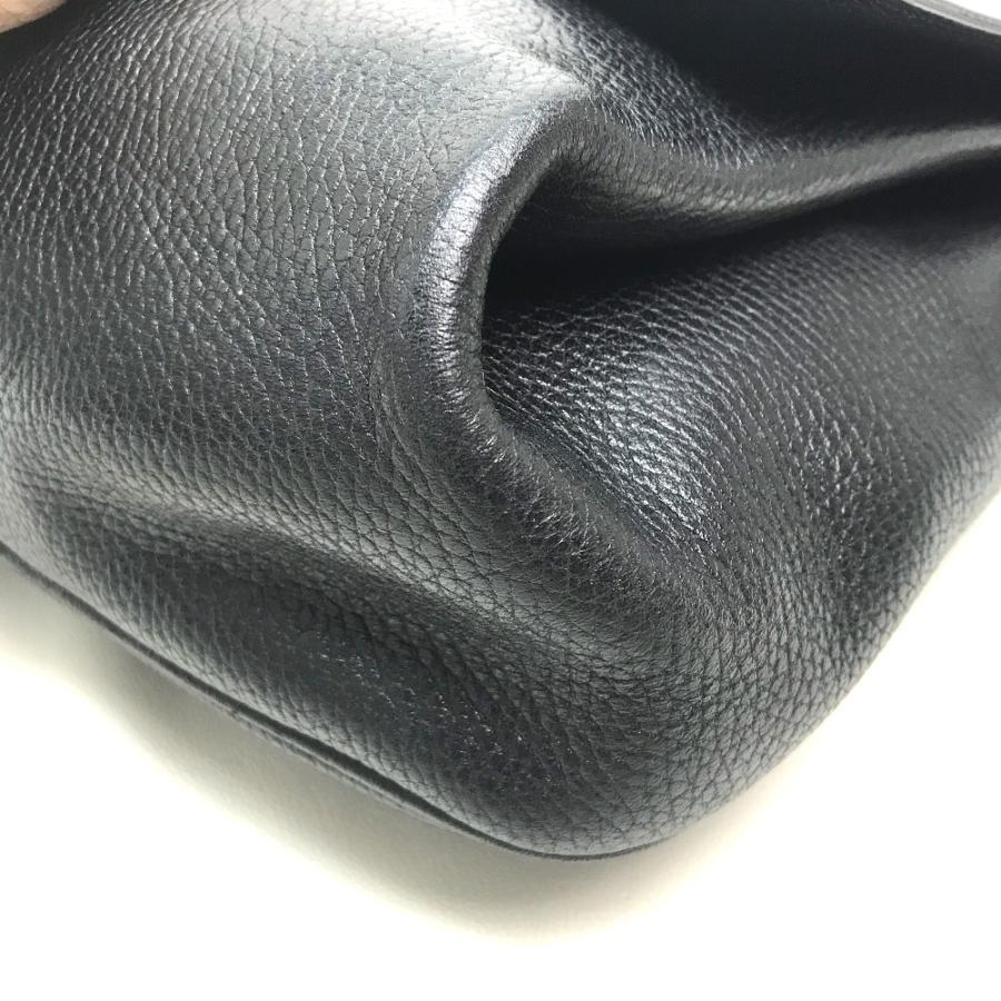 CELINE セリーヌ ヴィンテージ サークルロゴ ワンショルダーバッグ ハンドバッグ レザー レディース ゴールド金具 黒 | CELINE | 04