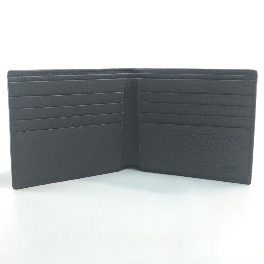 美品 FENDI フェンディ 7M0169 A4NR FFロゴスタンプ 短財布（なし）カーフ メンズ ダークホワイト | FENDI | 07