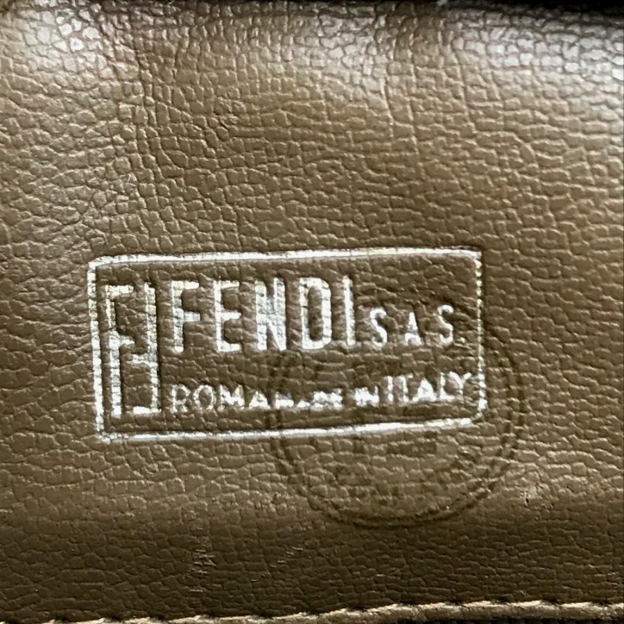 FENDI フェンディ ズッカ FF柄 ロゴ カバン ポシェット 斜め掛け ヴィンテージ ショルダーバッグ ベージュ×ブラウン レディース【中古】 | FENDI | 10