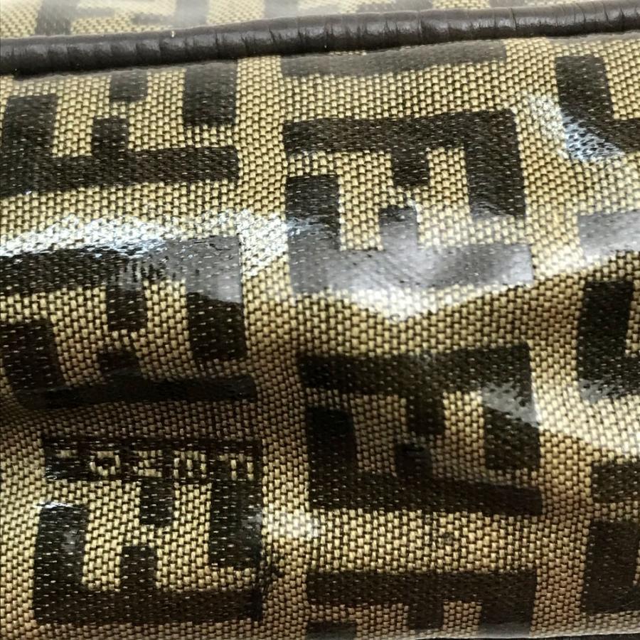 FENDI フェンディ ズッカ FF柄 ロゴ カバン ポシェット 斜め掛け ヴィンテージ ショルダーバッグ ベージュ×ブラウン レディース【中古】 | FENDI | 03