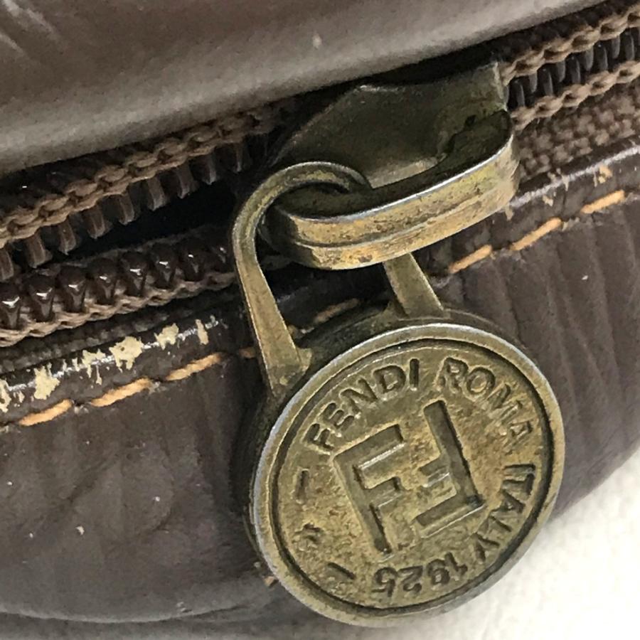 FENDI フェンディ ズッカ FF柄 ロゴ カバン ポシェット 斜め掛け ヴィンテージ ショルダーバッグ ベージュ×ブラウン レディース【中古】 | FENDI | 07