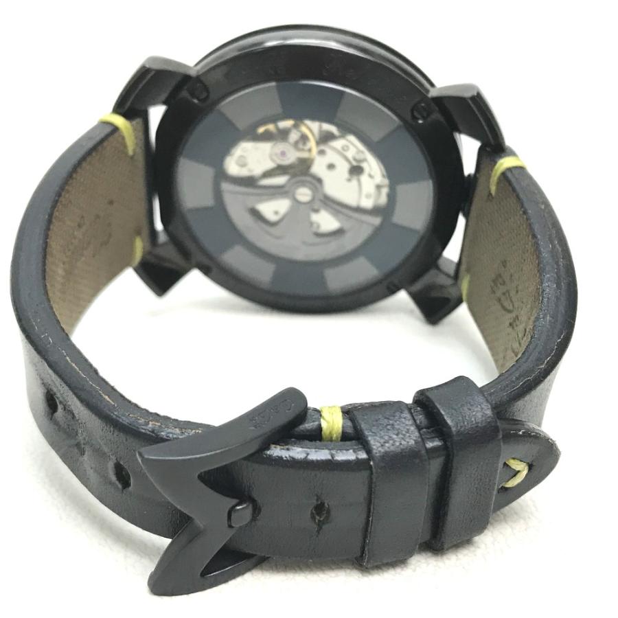 GAGA MILANO ガガミラノ 9092 マヌアーレ 48mm ミステリーユース メンズ腕時計 SS×革ベルト 自動巻き |  | 03