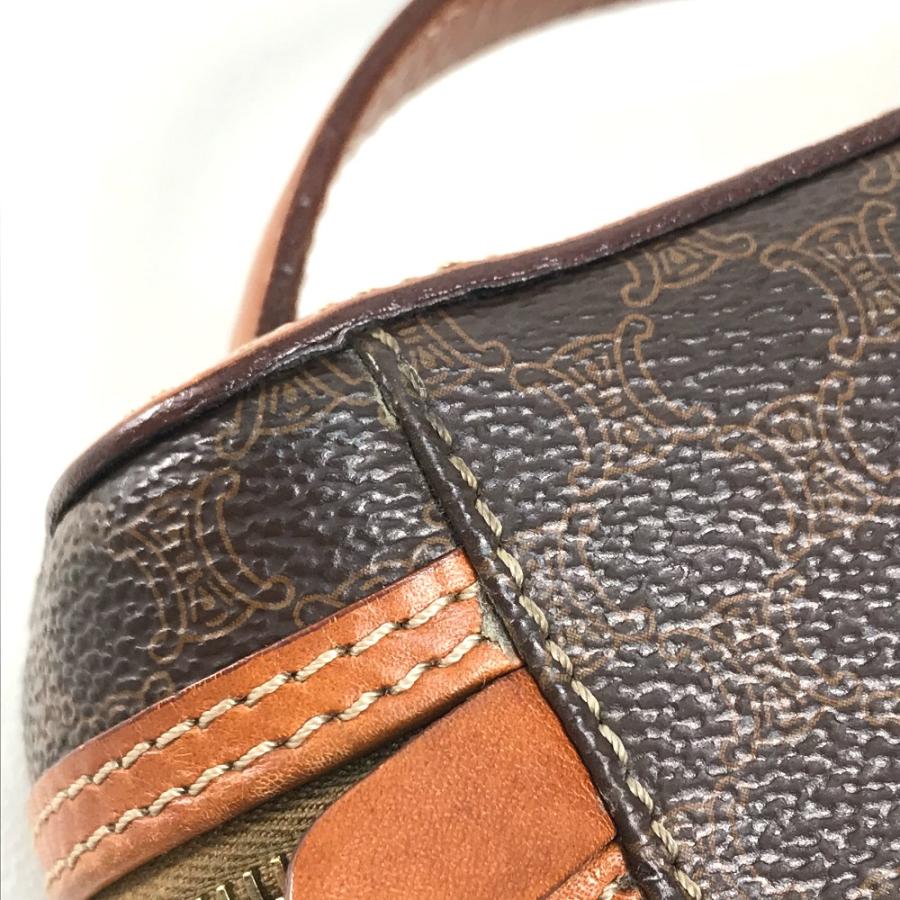 CELINE セリーヌ 化粧ポーチ バニティ マカダム柄 PVCレザー CELINE セリーヌ マカダム メイクポーチ 化粧ポーチ