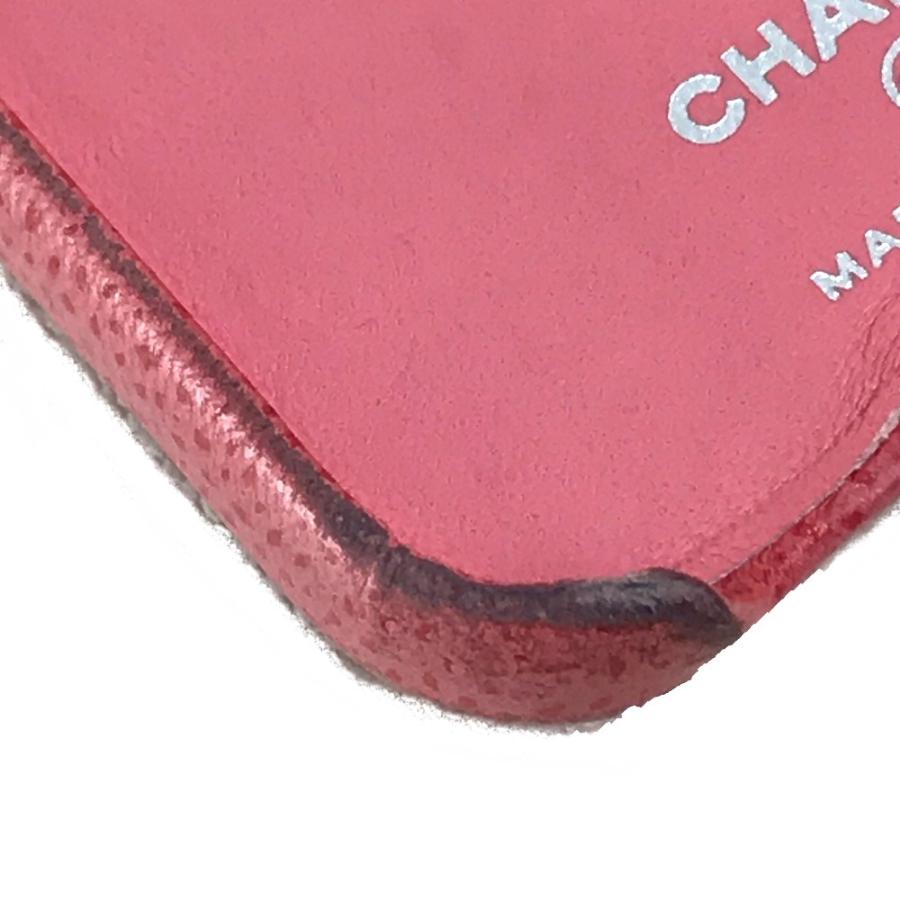 CHANEL シャネル CC ココマーク マトラッセ iPhone 11 スマートフォンケース レザー ピンク レディース【中古】 | CHANEL | 05