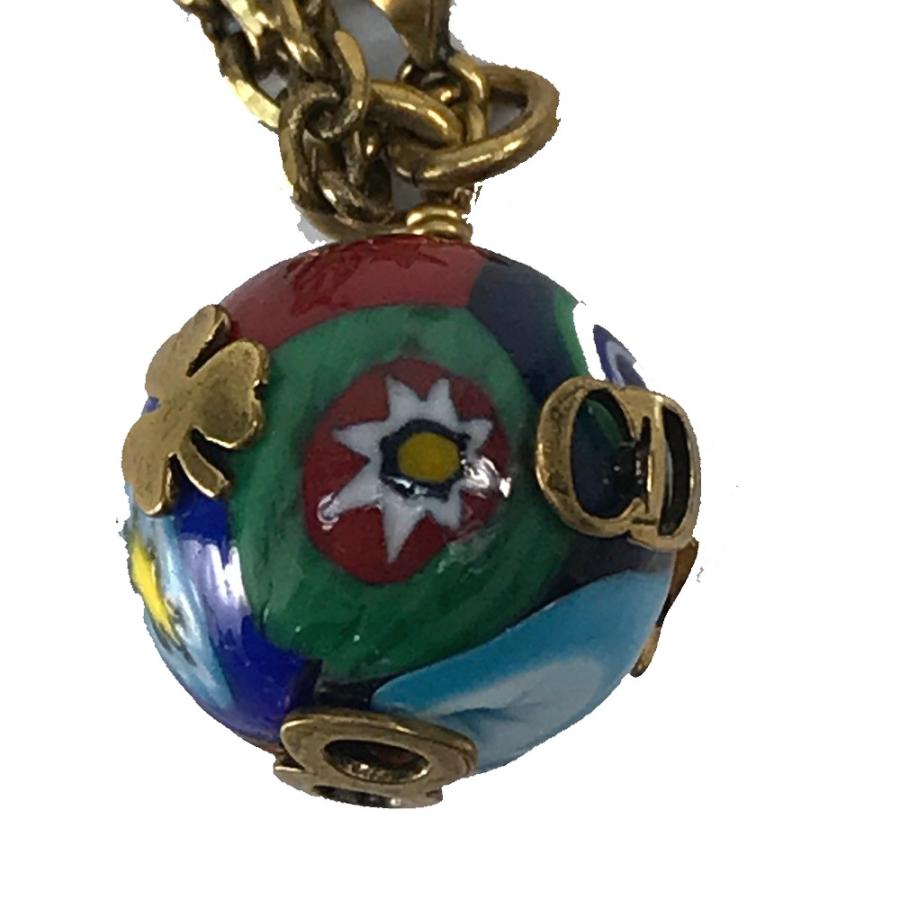 Christian Dior クリスチャンディオール J'ADIOR BEE(ビー) ボール ロングネックレス 七宝焼き/メタル |  | 04