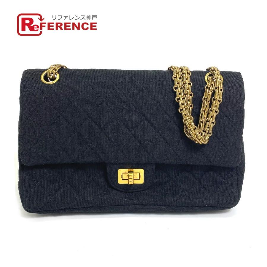 CHANEL シャネル CC ココマーク マトラッセ 2.55 Wフラップ チェーン  