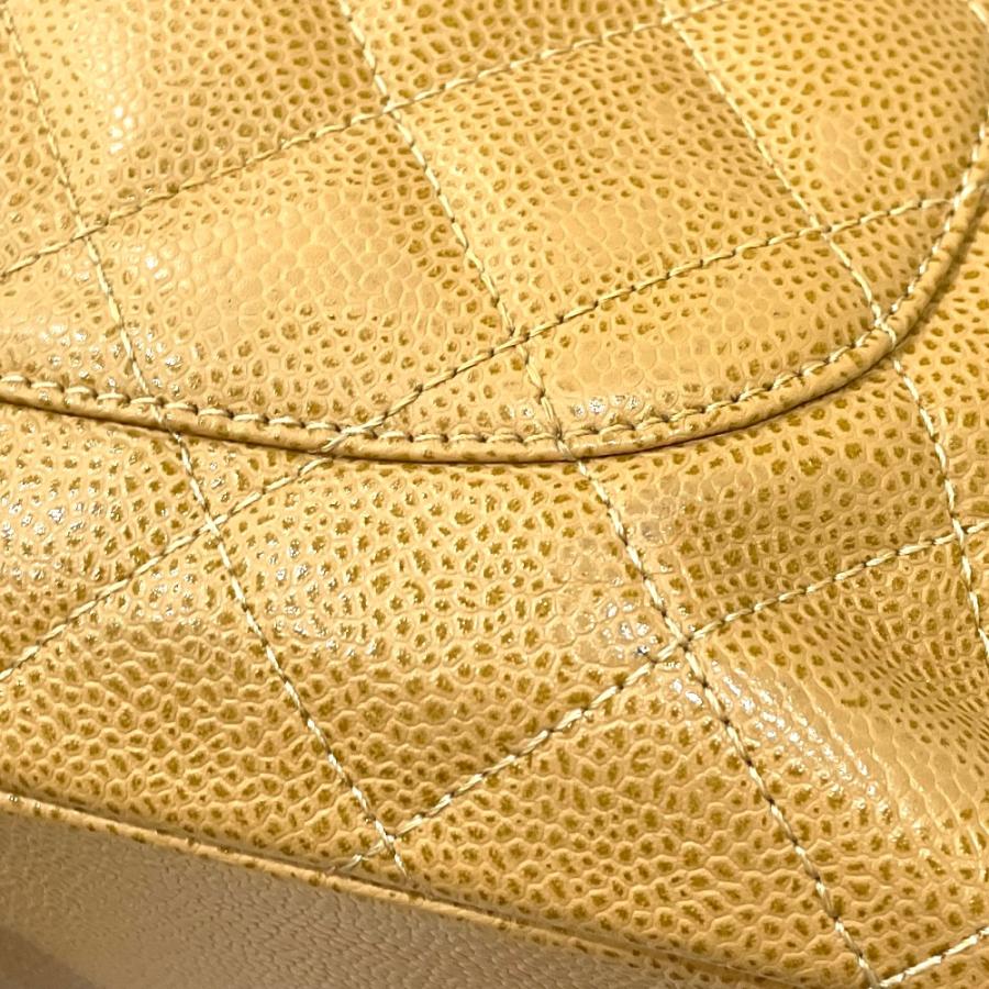 CHANEL シャネル A50995 CC ココマーク マトラッセ GSTトート チェーン トートバッグ ショルダーバッグ キャビアスキン ベージュ【中古】 | CHANEL | 04