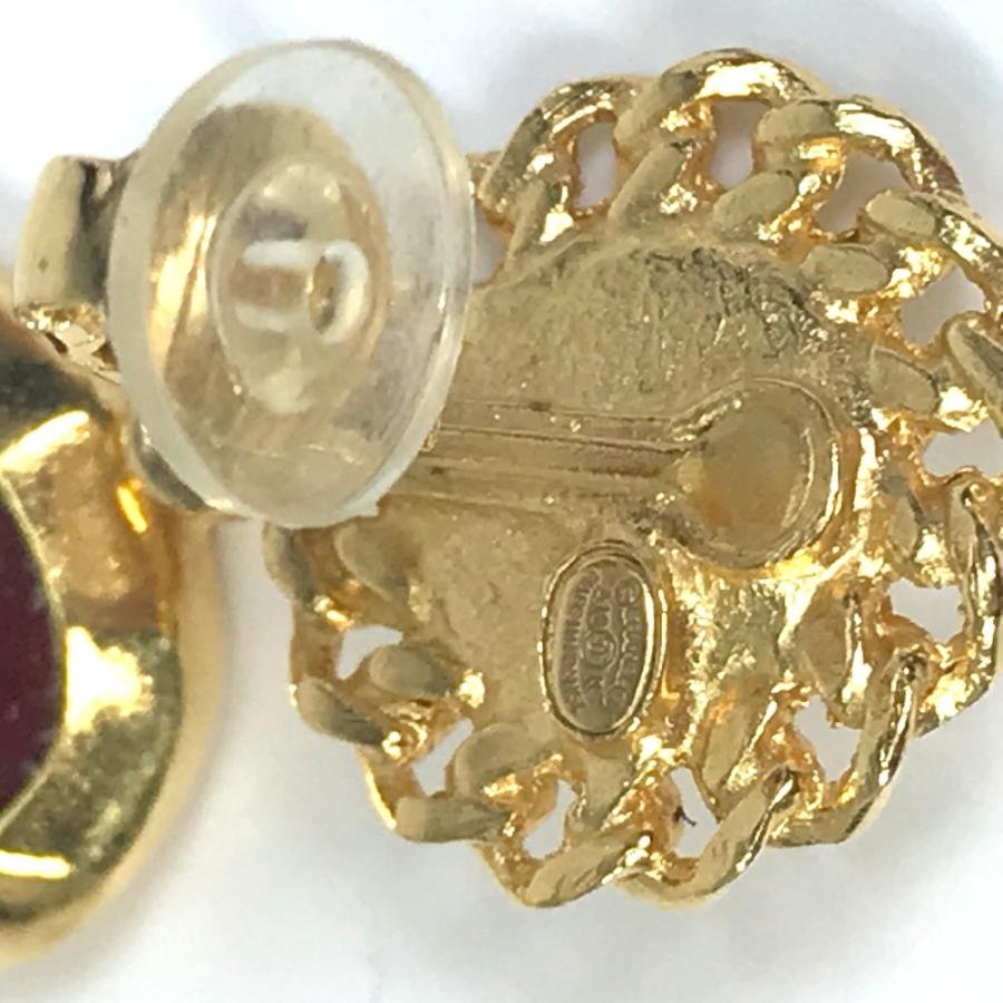 美品 CHANEL シャネル CCココマーク カラーストーン フェイクパール アクセサリー イヤリング GP ゴールド×マルチカラー【中古】 | CHANEL | 05