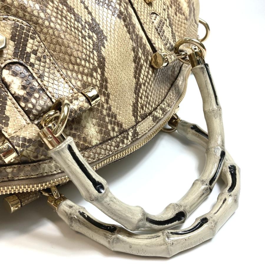 GUCCI グッチ 189867 バンブー 2WAY ショルダーバッグ ボストンバッグ 