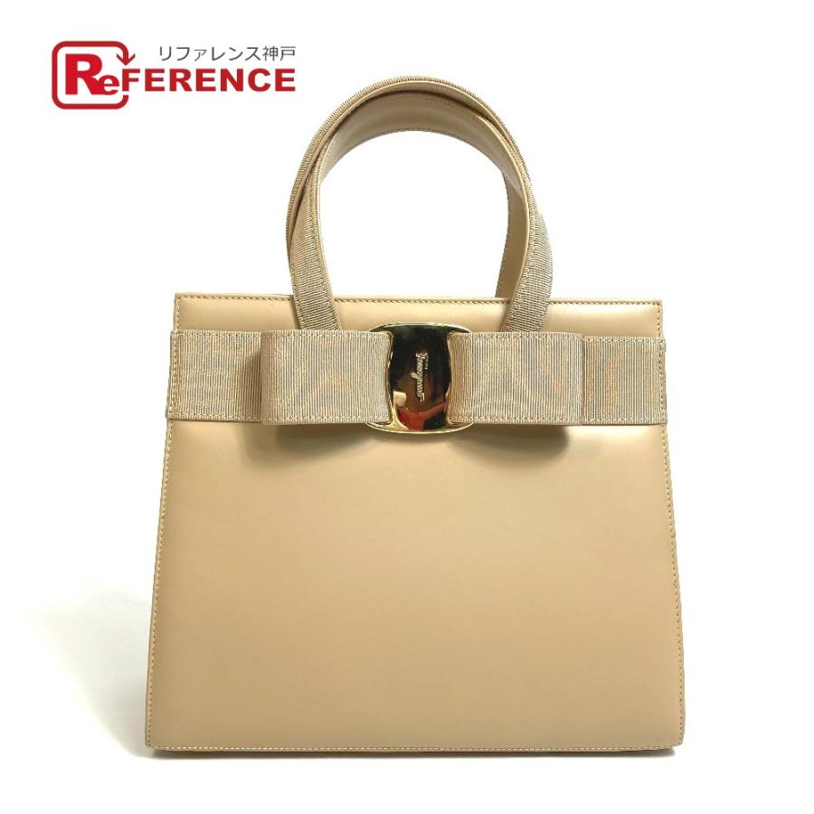 Salvatore Ferragamo サルヴァトーレフェラガモ BA214178 ヴァラ リボン 2WAY ショルダーバッグ ハンドバッグ レザー  ベージュ【中古】 :MO-220507-22:リファレンス コレクション - 通販 - Yahoo!ショッピング