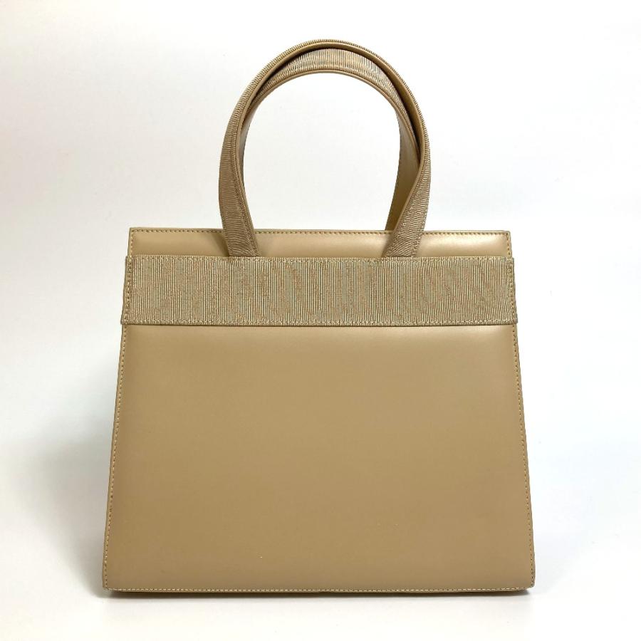 Salvatore Ferragamo サルヴァトーレフェラガモ BA214178 ヴァラ リボン 2WAY ショルダーバッグ ハンドバッグ レザー ベージュ【中古】 |  | 01