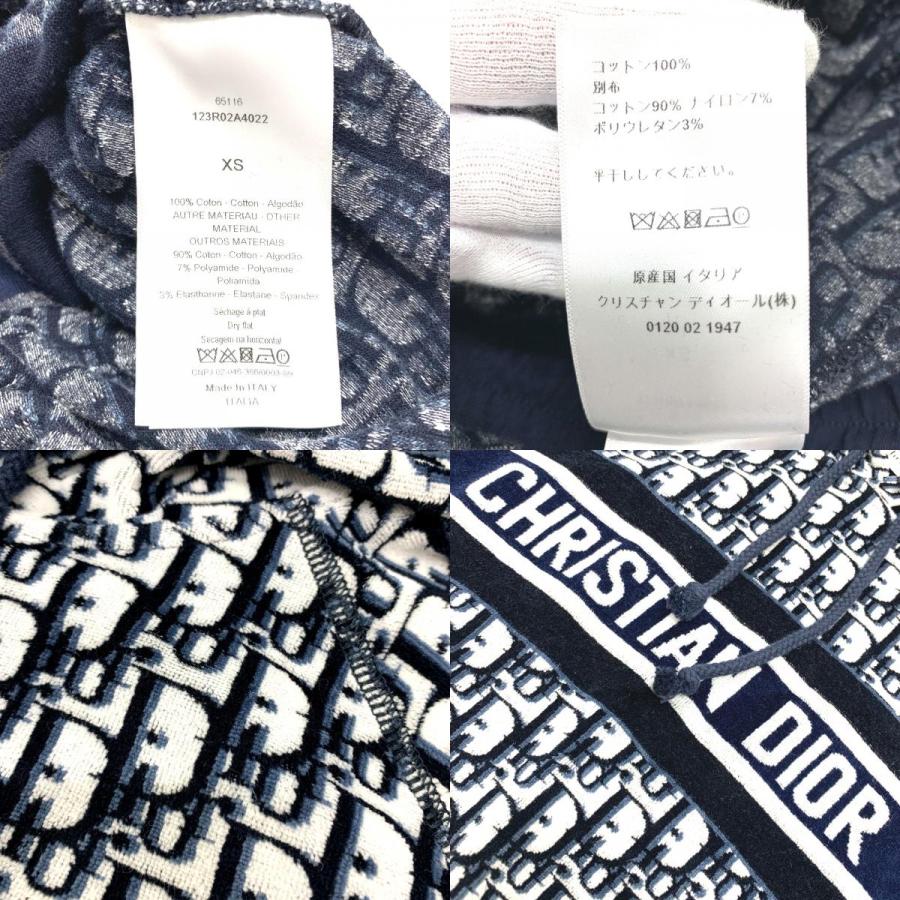 Dior ディオール 123R02A4022 オブリーク フリースショートドレス パーカー ワンピース コットン ネイビー レディース【中古】 |  | 09