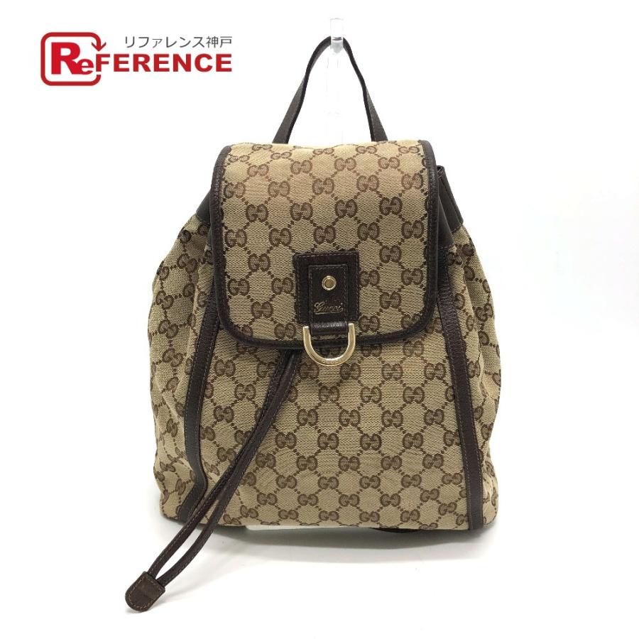 人気 GUCCI アビー GGキャンバス×レザー リュック 保存袋付き ブラウン 人気 GUCCI アビー GGキャンバス×レザー リュック 保存袋付き ブラウン