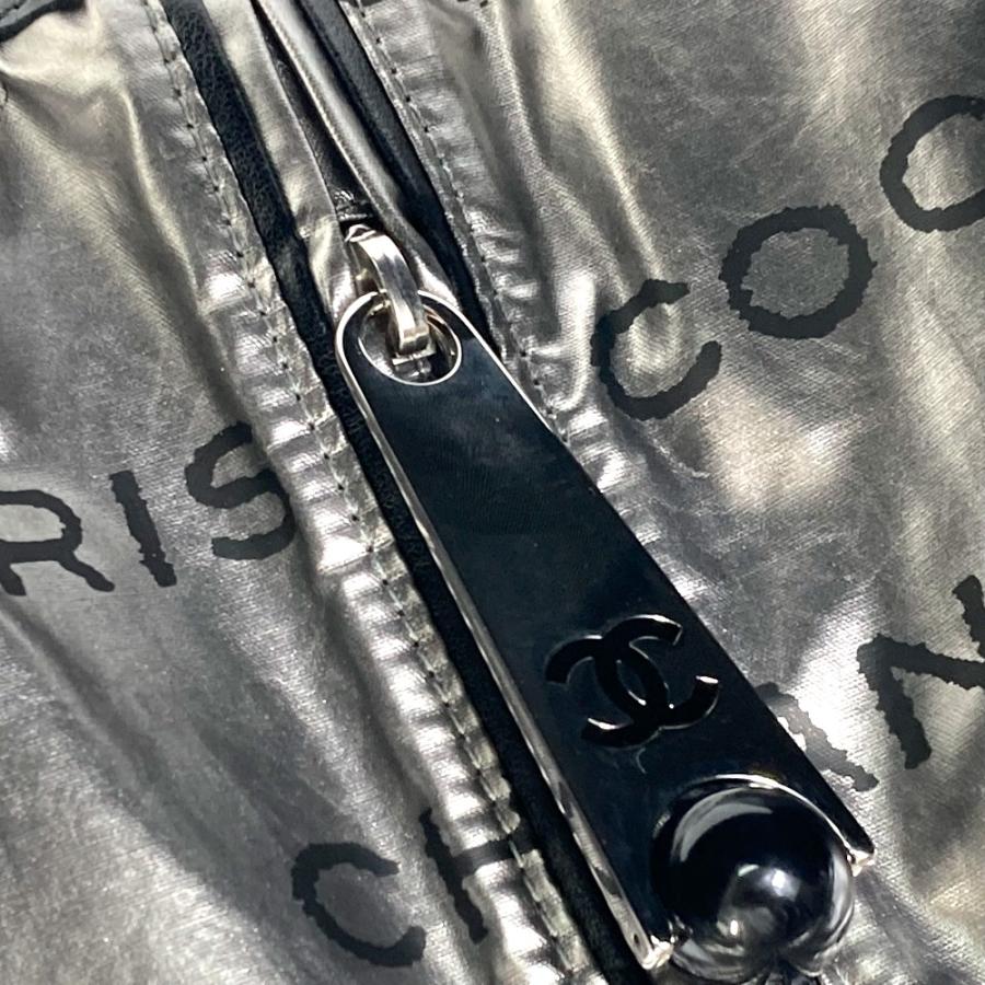 CHANEL シャネル A46116 ココ カンボン 衣類カバー ガーメントカバー ガーメントバッグ ナイロン シルバー レディース【中古】 | CHANEL | 04