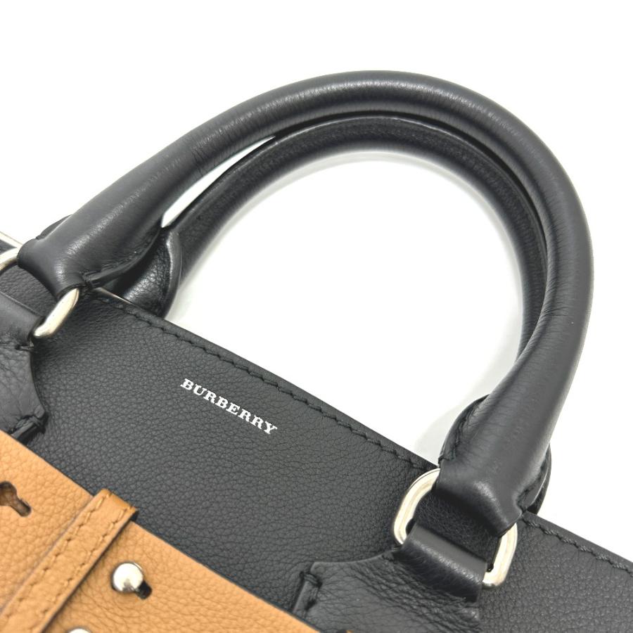 BURBERRY バーバリー 4078576 ベルトバッグ カバン ハンドバッグ レザー ブラック レディース【中古】美品 | BURBERRY | 07