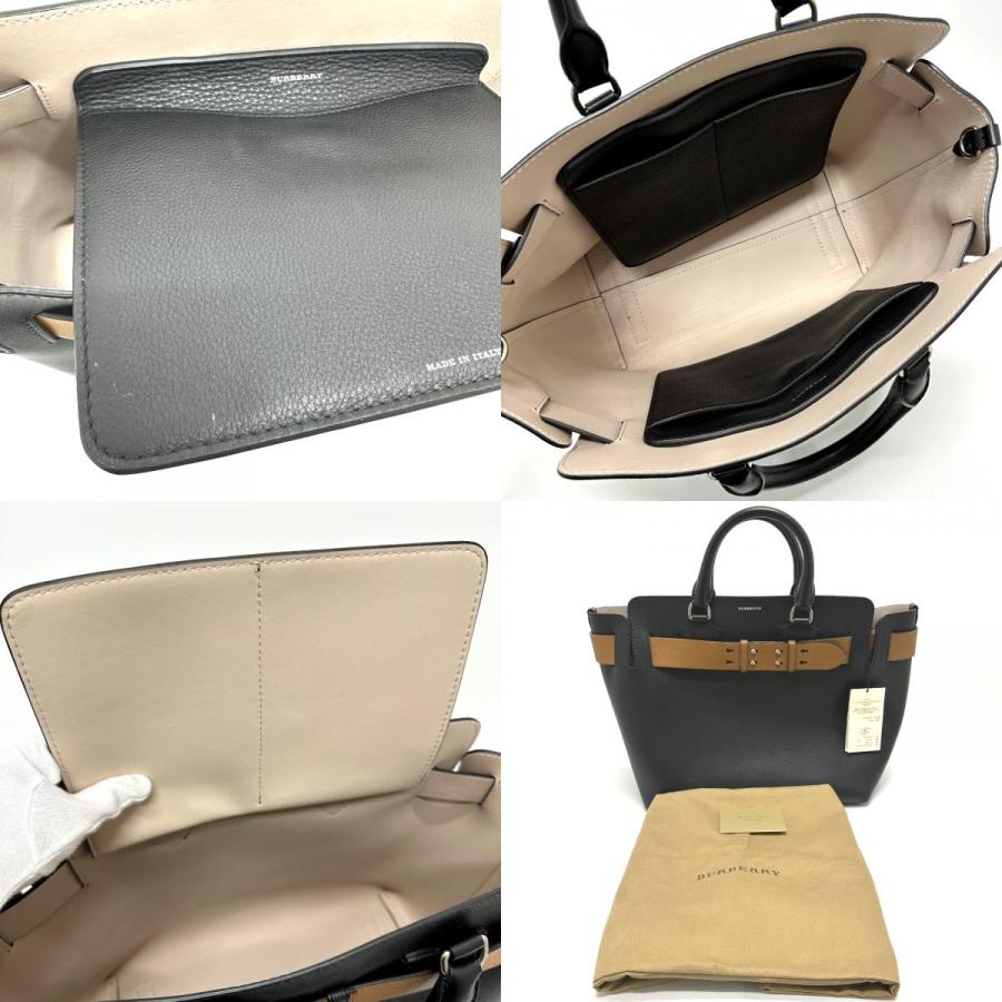 BURBERRY バーバリー 4078576 ベルトバッグ カバン ハンドバッグ レザー ブラック レディース【中古】美品 | BURBERRY | 09