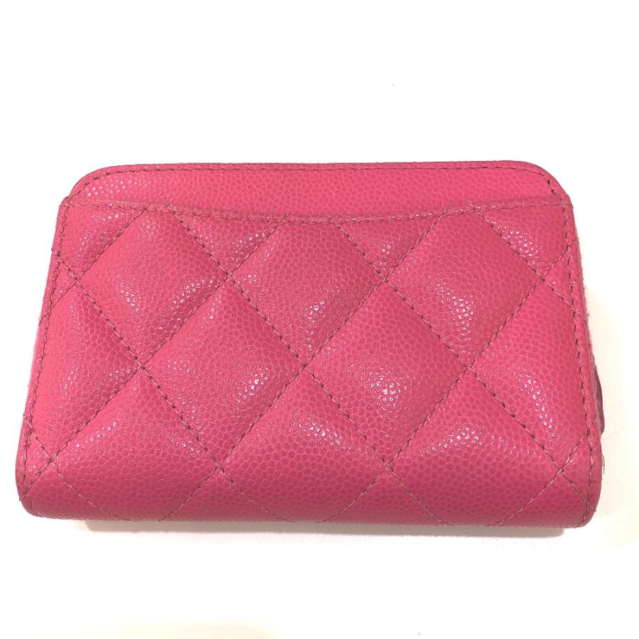 CHANEL シャネル AP0216 CC ココマーク マトラッセ 小銭入れ コインケース ソフトキャビアスキン ピンク レディース【中古】 | CHANEL | 01