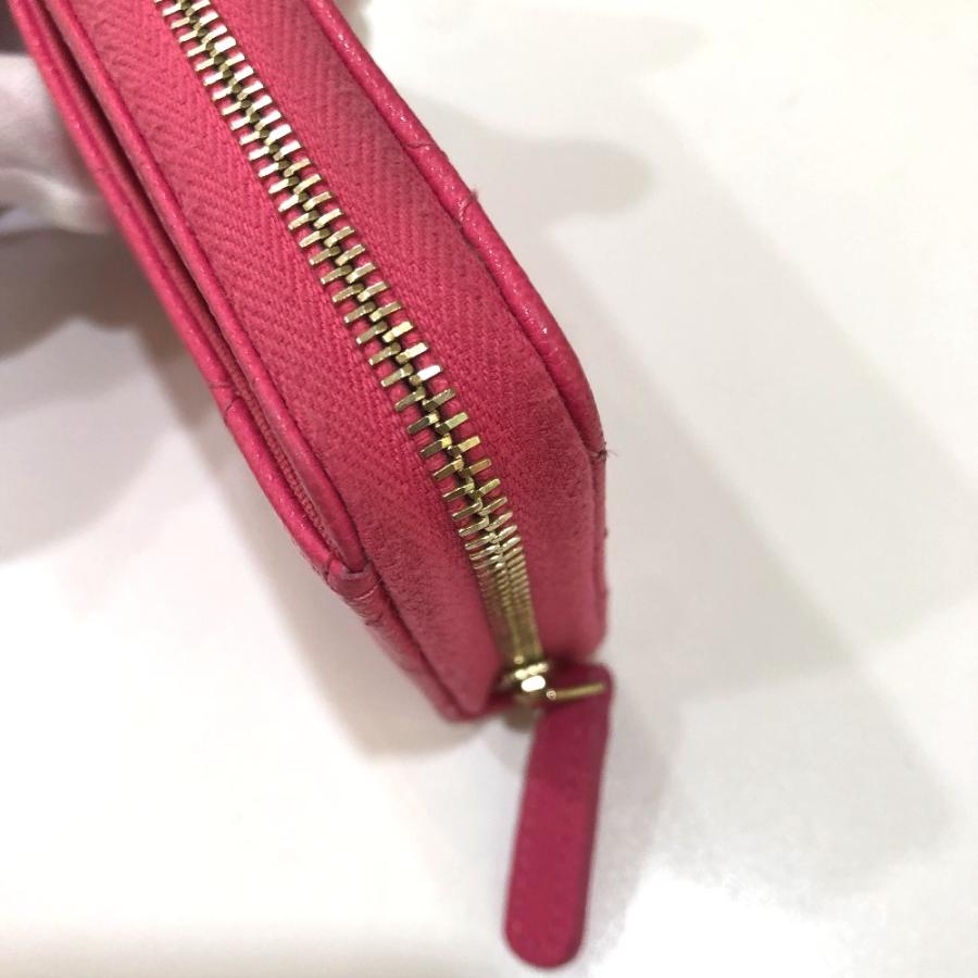 CHANEL シャネル AP0216 CC ココマーク マトラッセ 小銭入れ コインケース ソフトキャビアスキン ピンク レディース【中古】 | CHANEL | 04