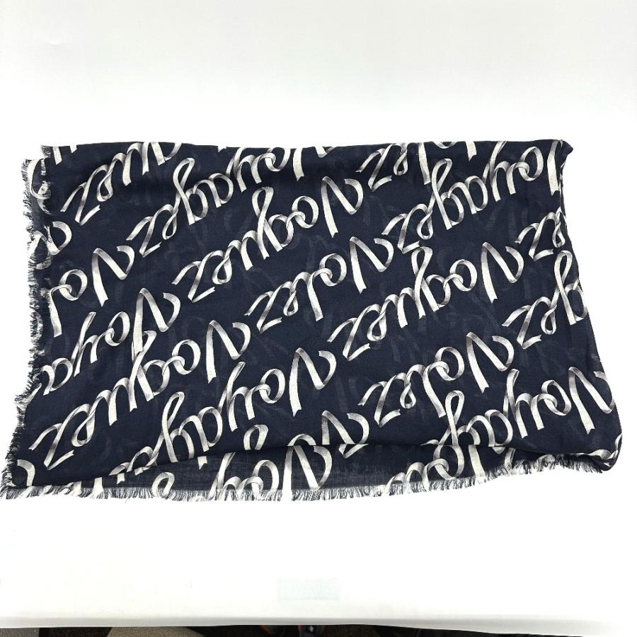 LOUIS VUITTON ルイヴィトン MP1813 エトール・リボン ストール シルク ネイビー ユニセックス【中古】 | LOUIS VUITTON | 01