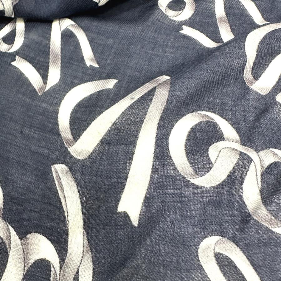 LOUIS VUITTON ルイヴィトン MP1813 エトール・リボン ストール シルク ネイビー ユニセックス【中古】 | LOUIS VUITTON | 08