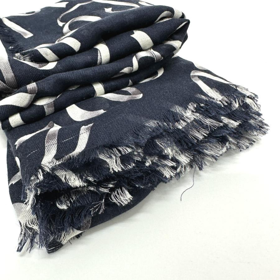 LOUIS VUITTON ルイヴィトン MP1813 エトール・リボン ストール シルク ネイビー ユニセックス【中古】 | LOUIS VUITTON | 09