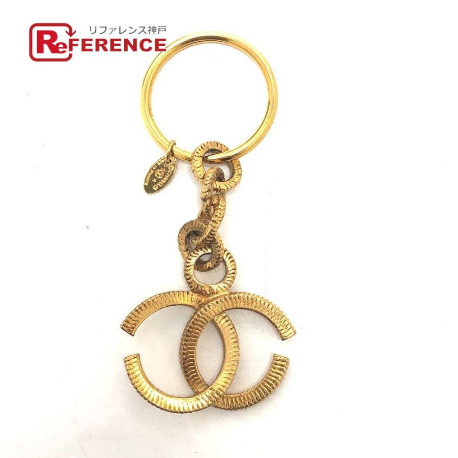 CHANEL シャネル ココマーク ヴィンテージ キーホルダー チャーム 01A キーリング GP ゴールド レディース【中古】 | CHANEL