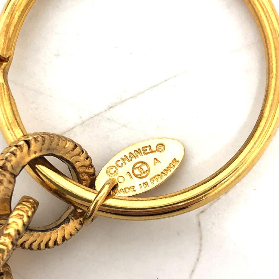 CHANEL シャネル ココマーク ヴィンテージ キーホルダー チャーム 01A キーリング GP ゴールド レディース【中古】 | CHANEL | 02