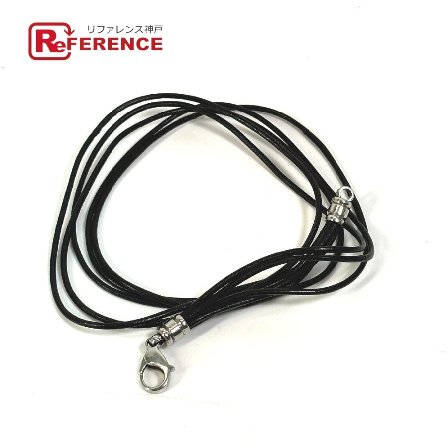 BVLGARI ブルガリ アクセサリー 革 5連 ネックレス チョーカー レザー ブラック レディース【中古】 | BVLGARI