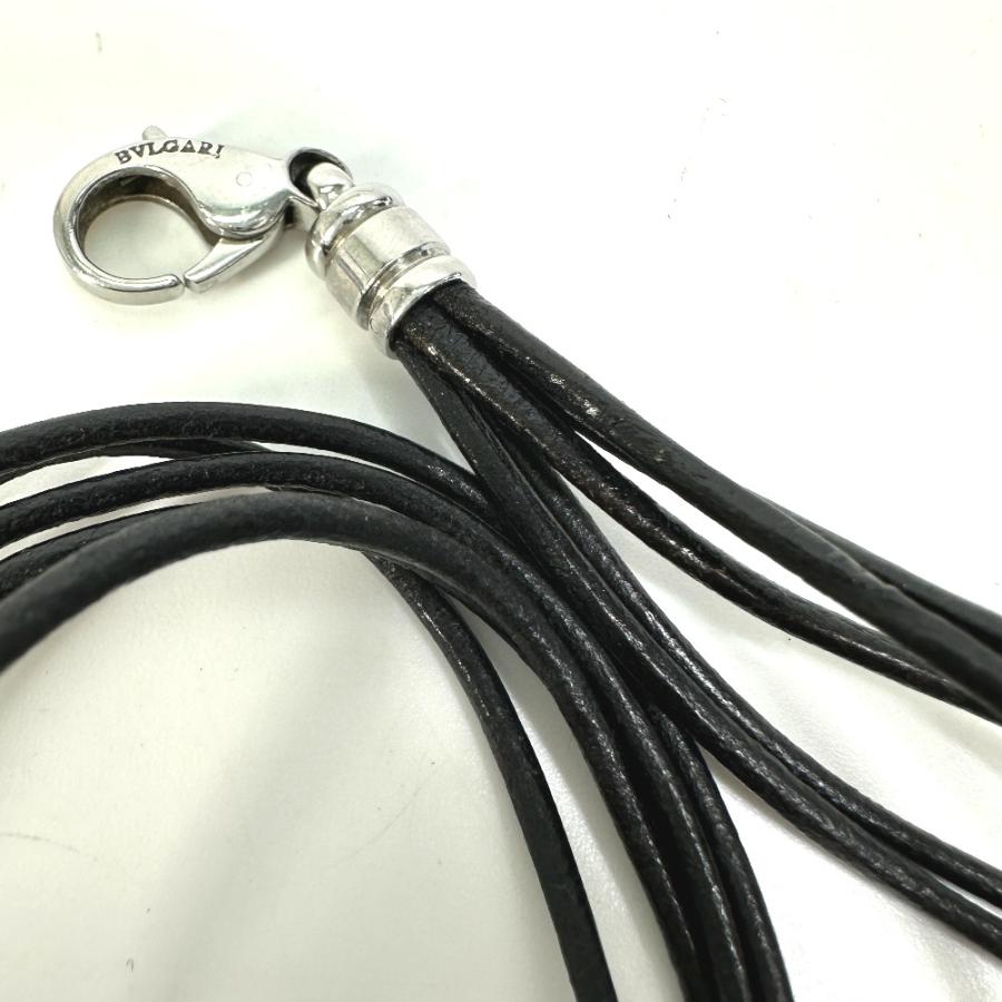 BVLGARI ブルガリ アクセサリー 革 5連 ネックレス チョーカー レザー ブラック レディース【中古】 | BVLGARI | 06