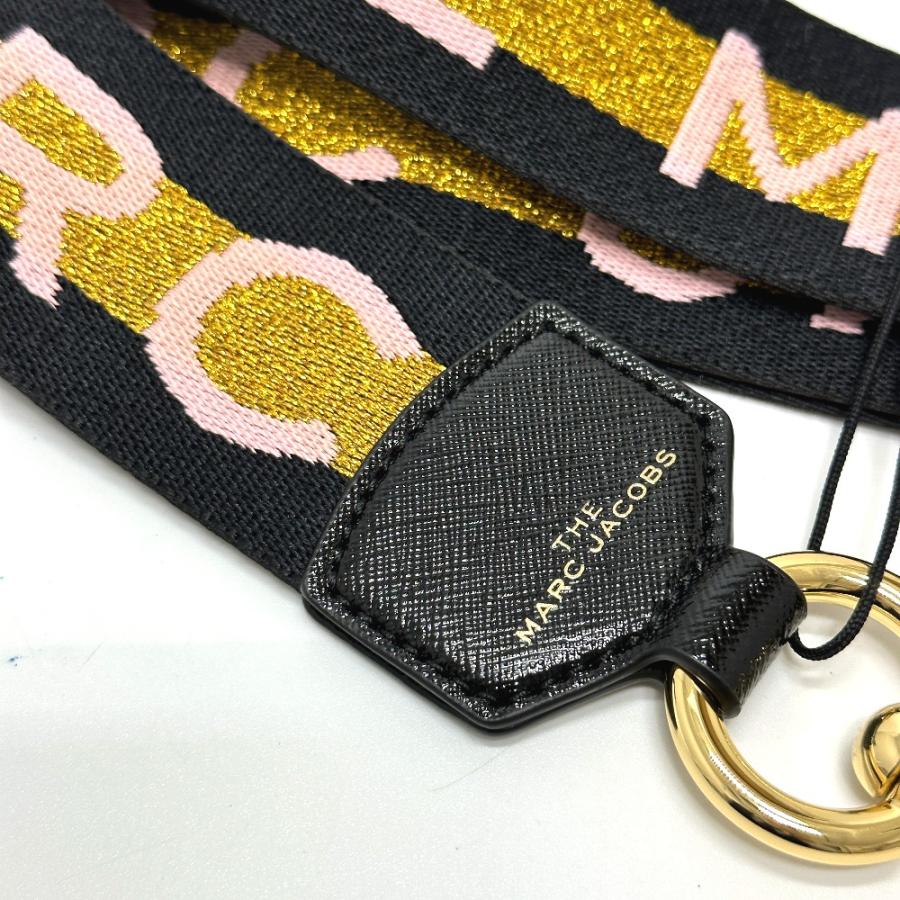 未使用 MARC JACOBS マークジェイコブス ザ ロゴ ウェビング ストラップ ショルダーストラップ ブラック レディース【中古 ...