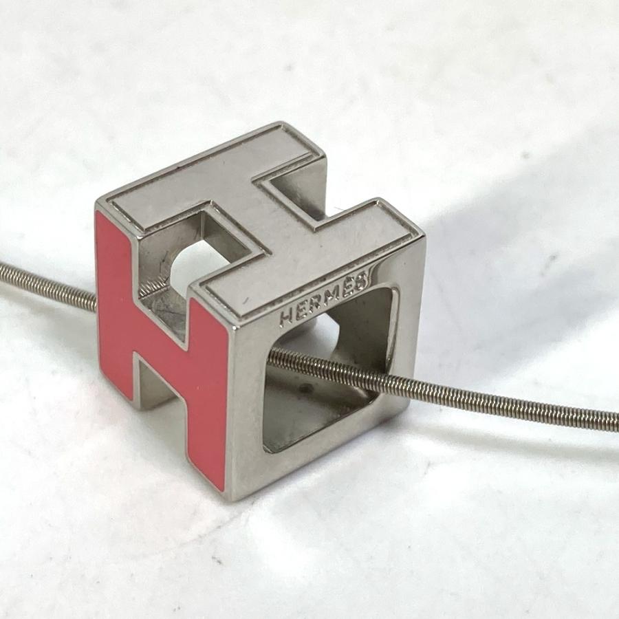 HERMES エルメス カージュドアッシュ ペンダント アクセサリー Hキューブ ネックレス シルバー レディース【中古】 | HERMES | 04