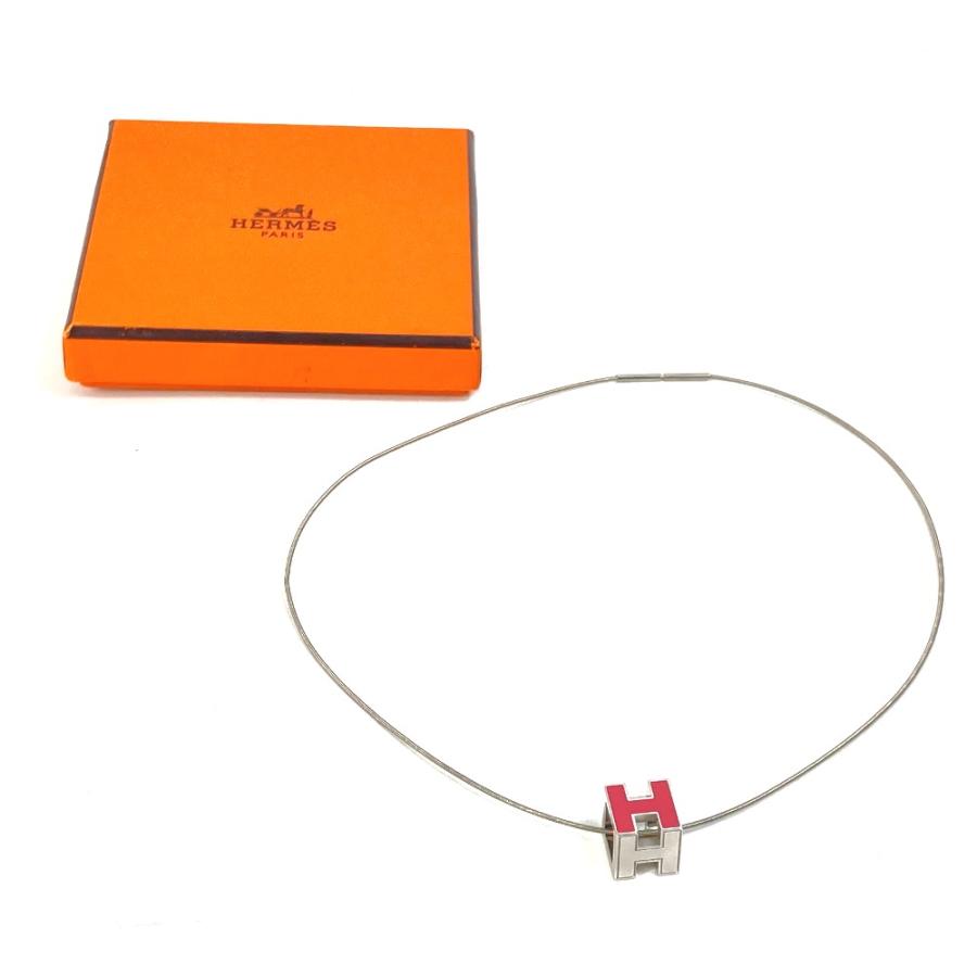 HERMES エルメス カージュドアッシュ ペンダント アクセサリー Hキューブ ネックレス シルバー レディース【中古】 | HERMES | 06