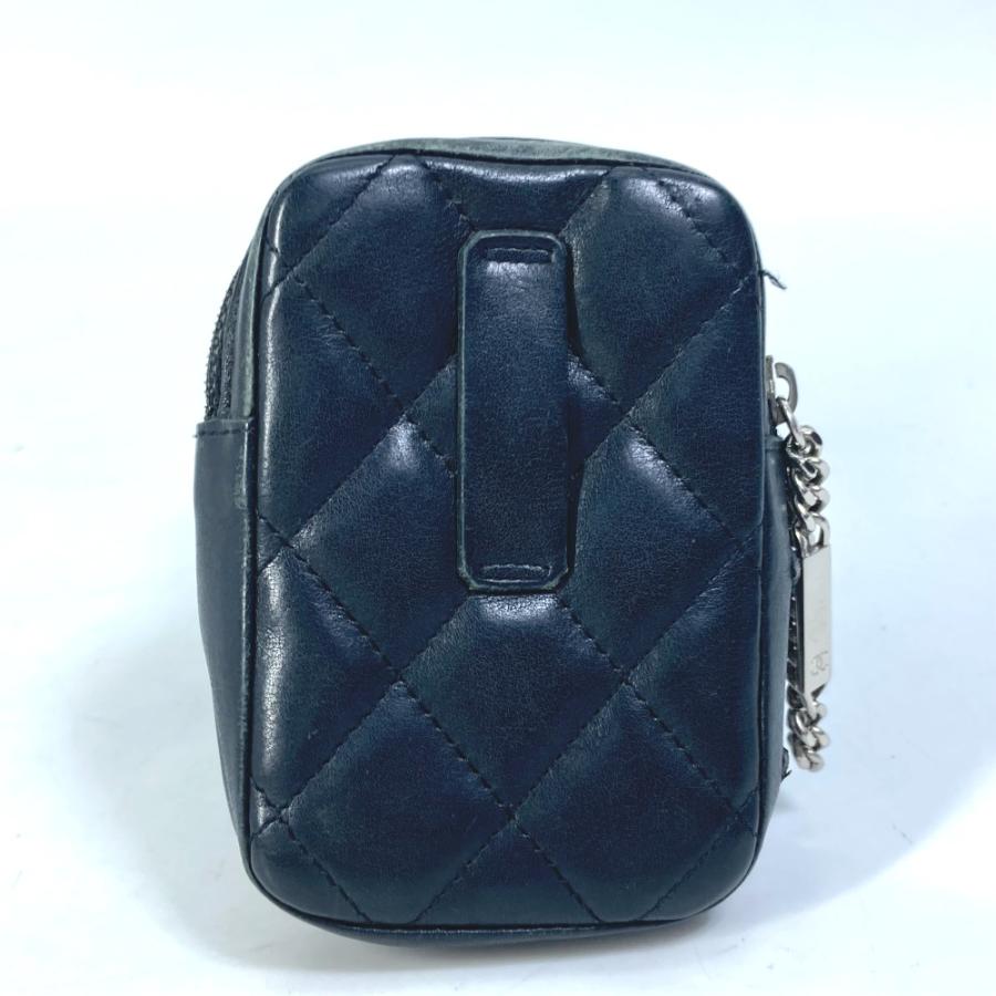 CHANEL シャネル CC ココマーク タバコケース ポーチ カンボンライン シガレットケース ブラック レディース【中古】 | CHANEL | 01