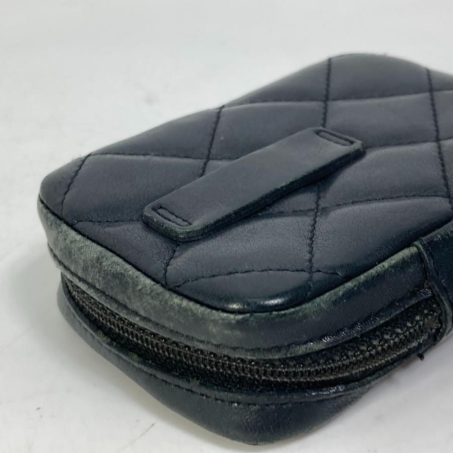 CHANEL シャネル CC ココマーク タバコケース ポーチ カンボンライン シガレットケース ブラック レディース【中古】 | CHANEL | 04