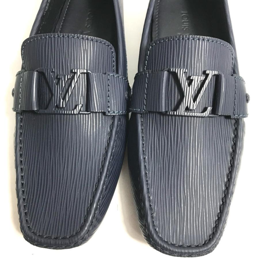 LOUIS VUITTON ルイヴィトン 1A1GQ9 モンテカルロ ビジネスシューズ ドライビングシューズ エピ LV 靴 ローファー ネイビー メンズ【中古】 | LOUIS VUITTON | 01