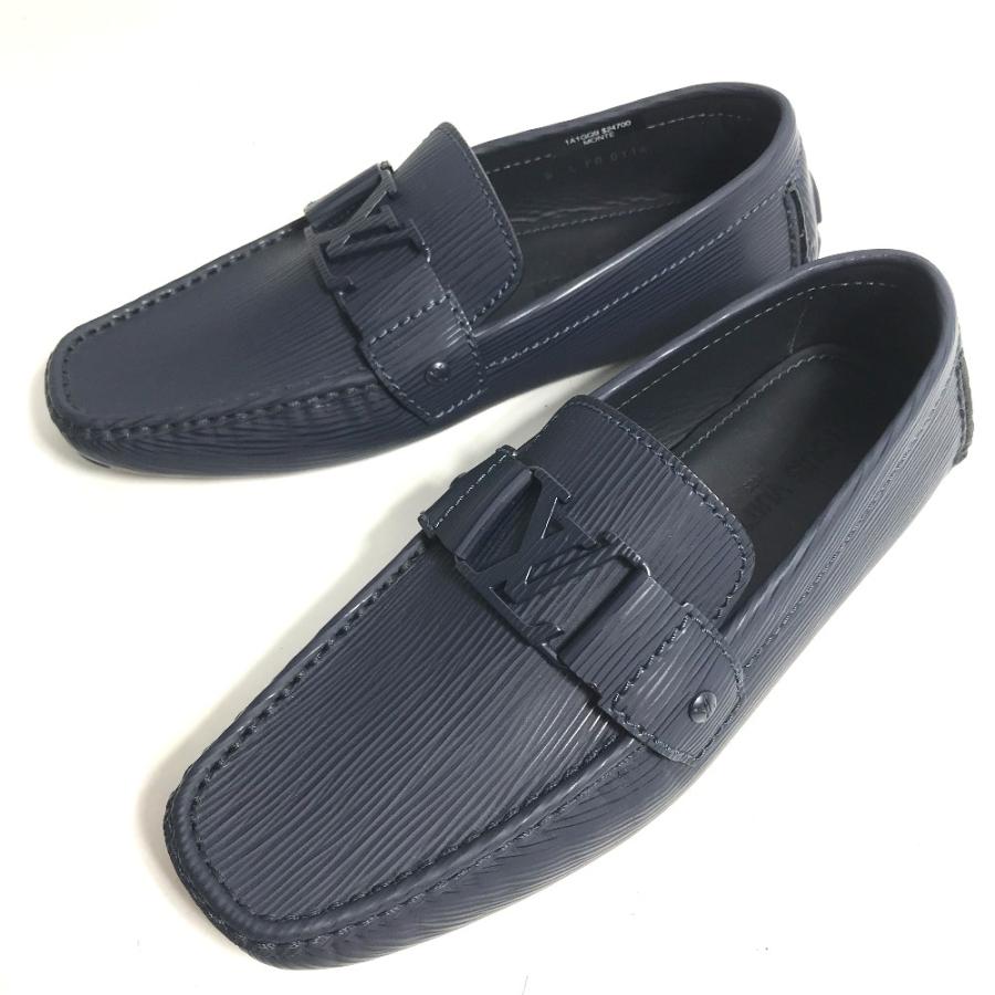 LOUIS VUITTON ルイヴィトン 1A1GQ9 モンテカルロ ビジネスシューズ ドライビングシューズ エピ LV 靴 ローファー ネイビー メンズ【中古】 | LOUIS VUITTON | 04