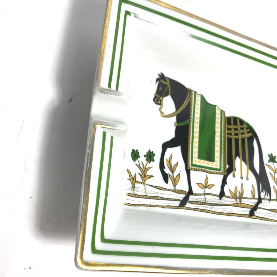 HERMES エルメス アッシュトレイ 小物入れ 馬 シュバル 灰皿 ホワイト ユニセックス【中古】 | HERMES | 01