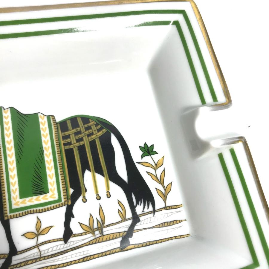 HERMES エルメス アッシュトレイ 小物入れ 馬 シュバル 灰皿 ホワイト ユニセックス【中古】 | HERMES | 02