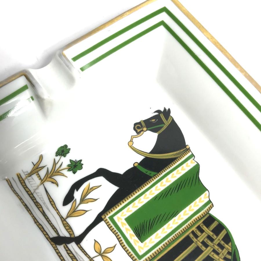 HERMES エルメス アッシュトレイ 小物入れ 馬 シュバル 灰皿 ホワイト ユニセックス【中古】 | HERMES | 03