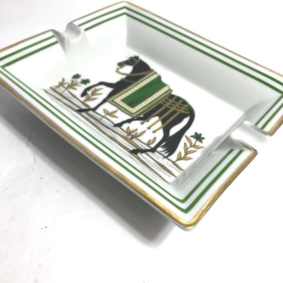 HERMES エルメス アッシュトレイ 小物入れ 馬 シュバル 灰皿 ホワイト ユニセックス【中古】 | HERMES | 04