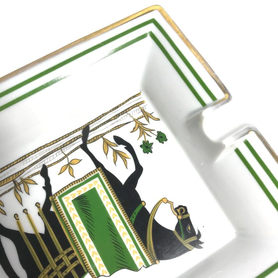 HERMES エルメス アッシュトレイ 小物入れ 馬 シュバル 灰皿 ホワイト ユニセックス【中古】 | HERMES | 09