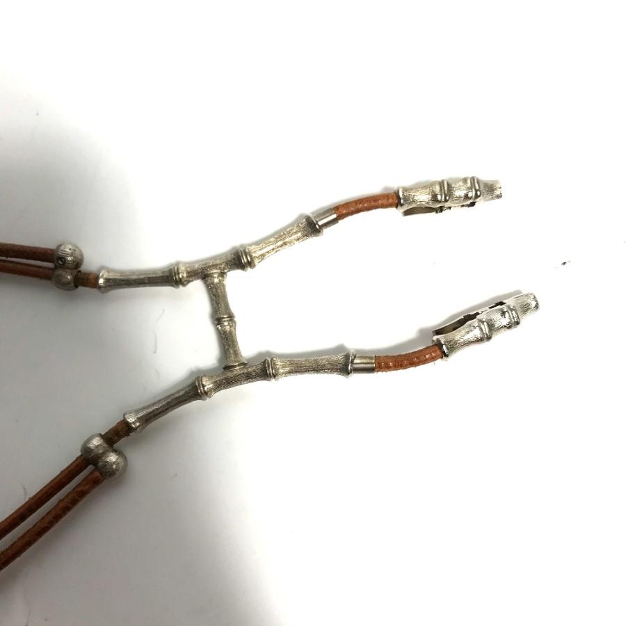 HERMES エルメス バンブー ホルダー ホルターネックレス アクセサリー チョーカー ブラウン レディース【中古】 | HERMES | 04