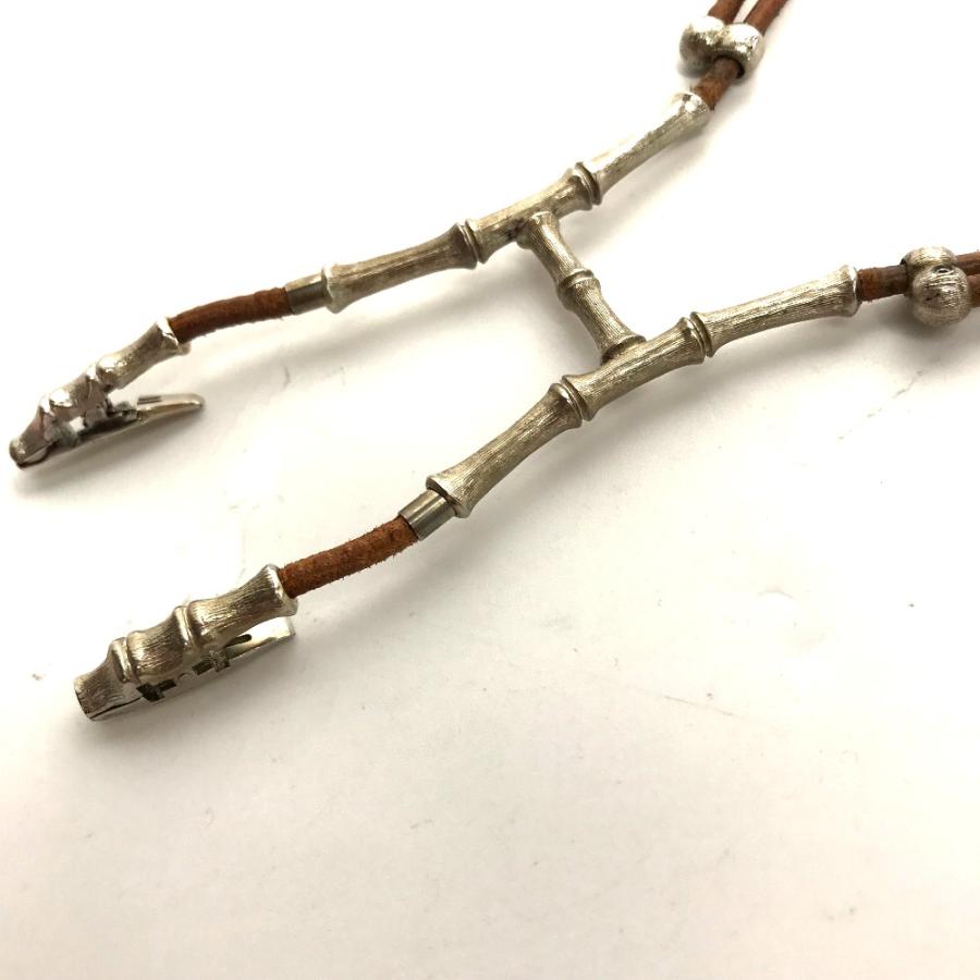 HERMES エルメス バンブー ホルダー ホルターネックレス アクセサリー チョーカー ブラウン レディース【中古】 | HERMES | 05