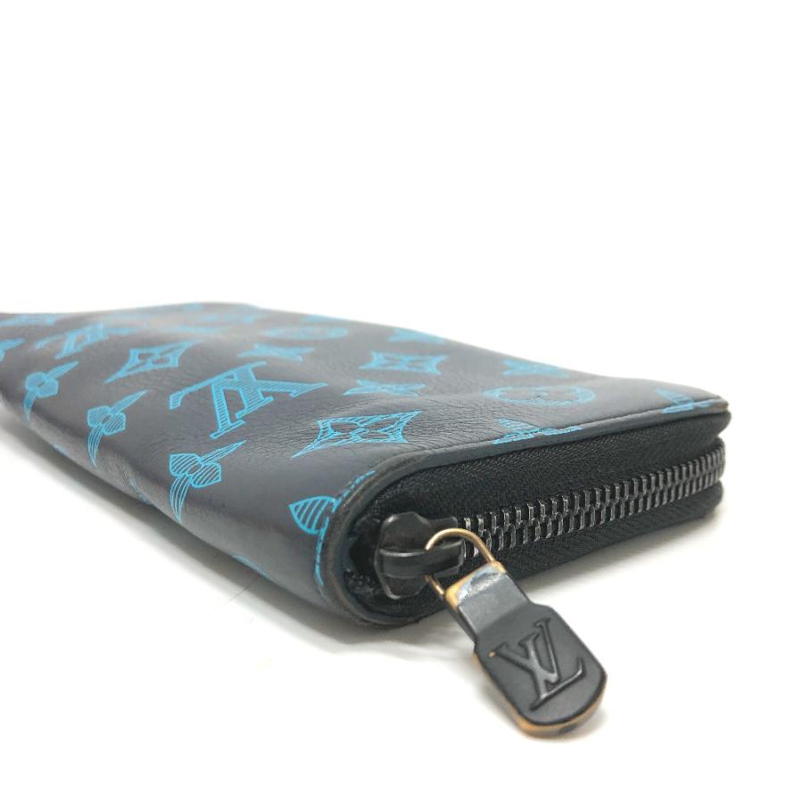 LOUIS VUITTON ルイヴィトン M82322 ジッピーウォレット ヴェルティカル モノグラムシャドウ 長財布 ネイビー メンズ【中古】 | LOUIS VUITTON | 03
