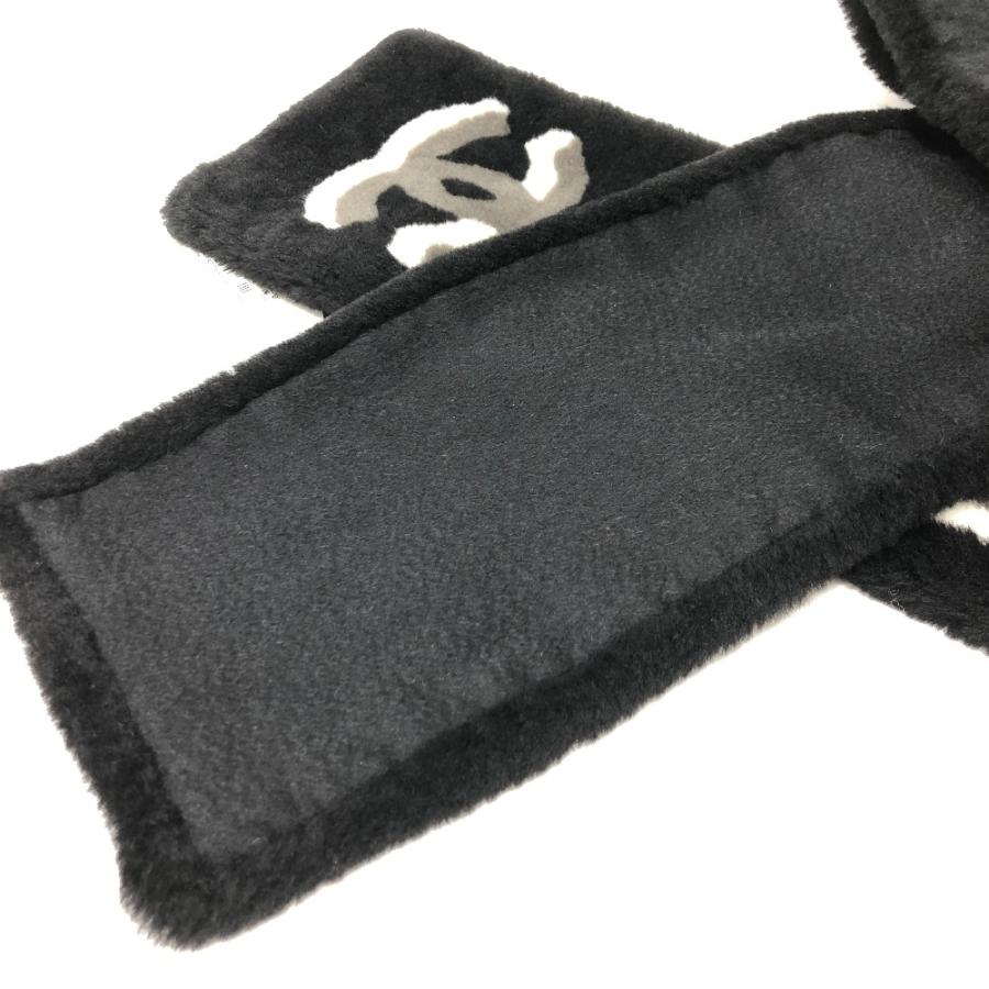新品同様 CHANEL シャネル AA7074 CC ココマーク マフラー ブラック レディース【中古】 | CHANEL | 04